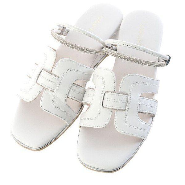 ラムスキン ウェッジヒール 4cm 2WAY サンダル EQDMSD893_IC