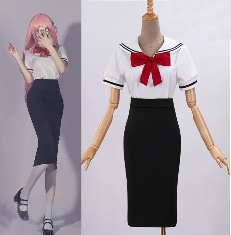 仮装 変装 ハロウィン コスチューム JK制服 コスプレ衣装 後藤一里 後藤独 ぼっちざろっく スーツ ハロウィン 2023年新作入荷コスプレ