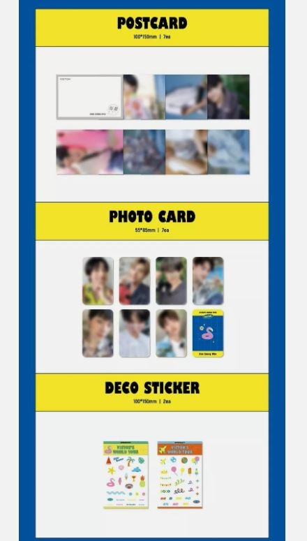 (未開封新品)（ビクトンフォトカードセットグッズ） VICTON IDOLLIVE TOUR OFFICIAL GOODS PHOTO DECO KIT + PHOTOCARD SET 5,119円
