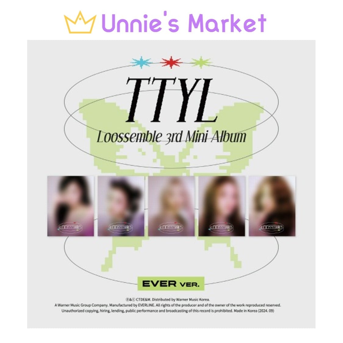 [SET] Loossemble - TTYL 3rd Mini Album (EVER MUSIC ALBUM Ver.) + Free Photocard(fan-made) 1EA