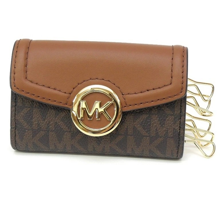 マイケルコース MICHAEL KORS キーケース 6連 MKシグネチャー ブラウン(67841)