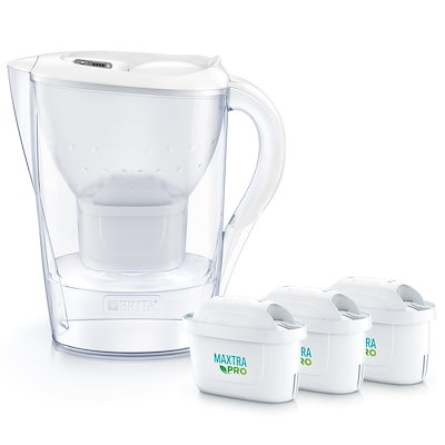 他サイト： ブリタ 浄水器 ポット型 PFOS/PFOA除去試験済 ろ過水容量1.15L(全容量:2.4L)【日本正規品】マレーラ マクストラプロ ピュアパフォーマンス カートリッジ 3個付の商品画像