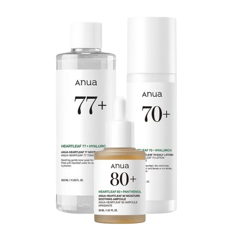 ドクダミ 敏感肌 3点セット（スージングトナー350ml+鎮静ローション200ml+アンプル30ml） / 韓国 人気 トラブル 赤み 鎮静 ニキビケアセット 10,236円