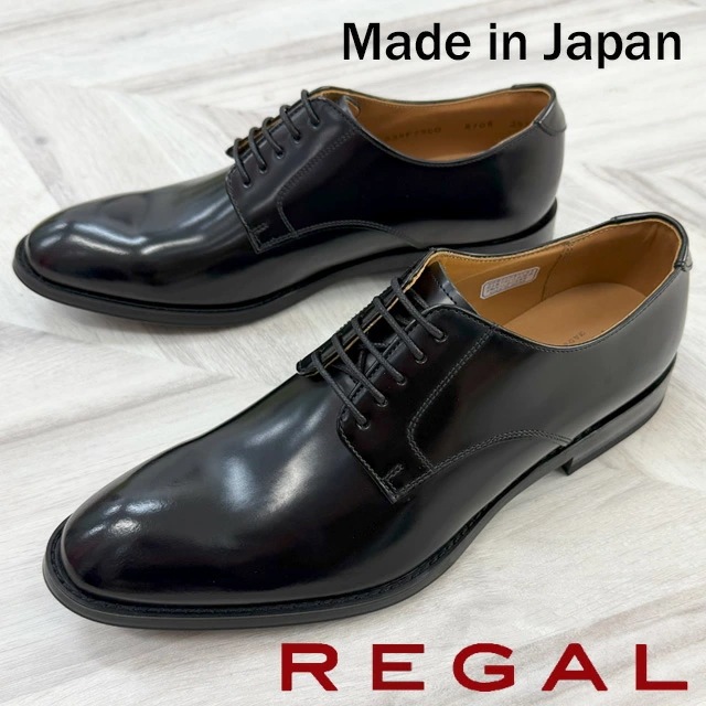 リーガル メンズ ビジネスシューズ プレーントウ 革靴 紳士靴 フォーマル ドレスシューズ リクルート フレッシャーズ 本革 メイドインジャパン 810R ブラック 黒 日本製 送料無料