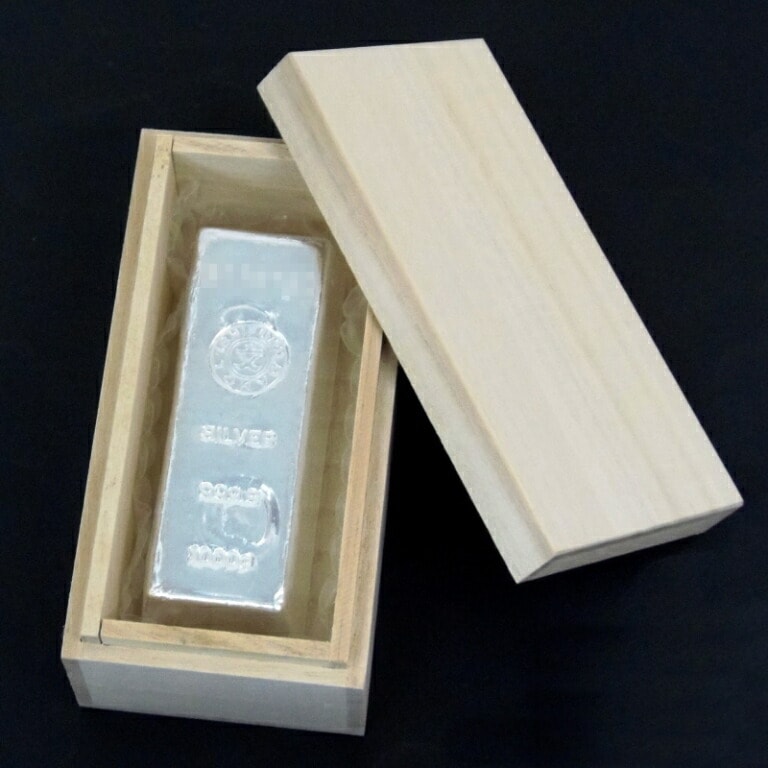 石福金属興業 純銀 インゴット [桐箱付] ingot 1ｋｇ 1000ｇ(54958)