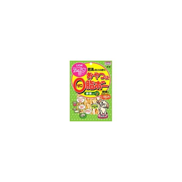 【1ケース】【お取り寄せ対象品】ライオン商事 うちの子想い おやつは0 ゼロ脂ボー野菜入 80g[ワンツースリム] *48個