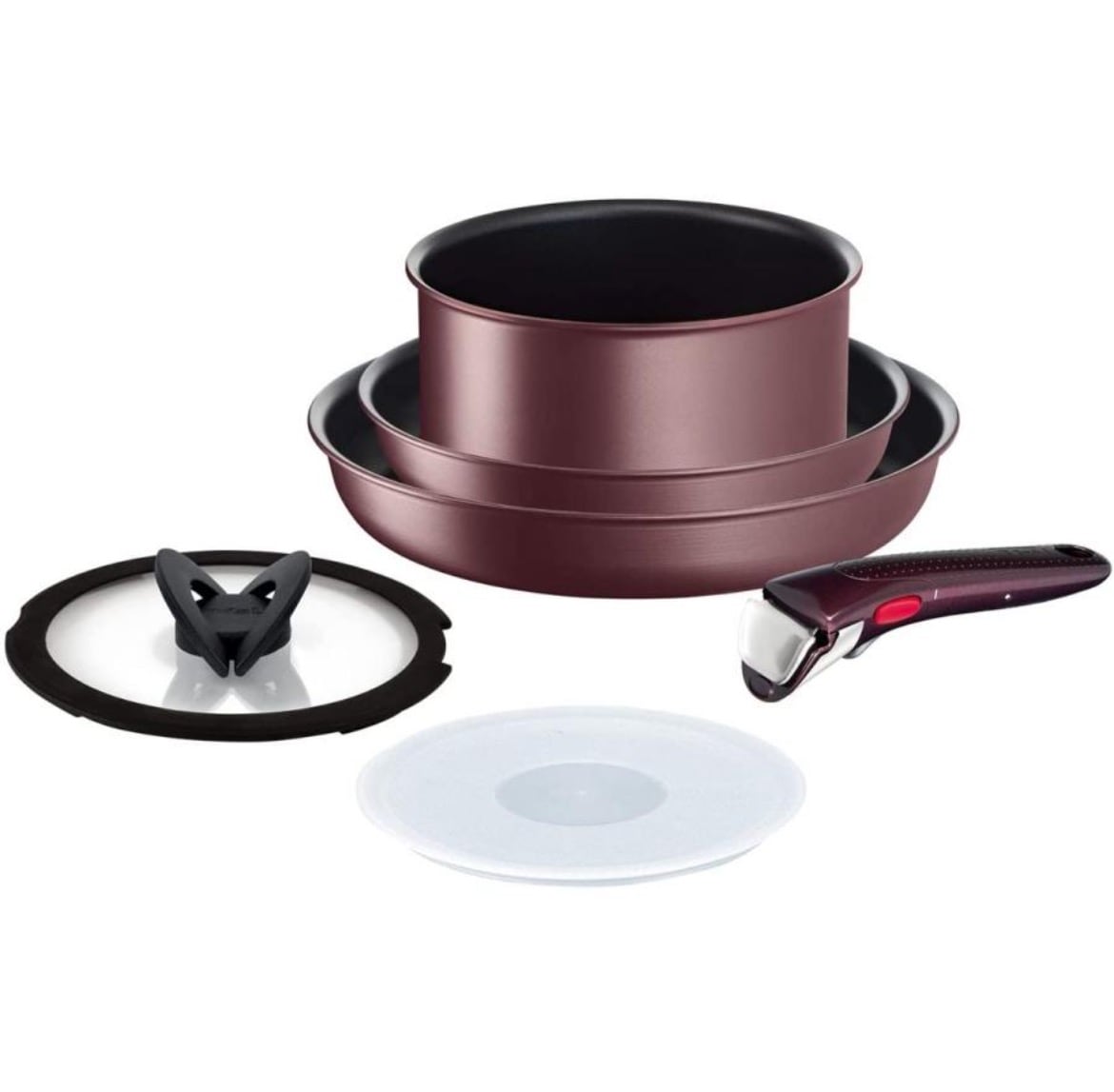 訳あり　ティファール　インジニオ・ネオ IHマロンブラウン・アンリミテッド セット6 L38593 取っ手のとれる ティファール