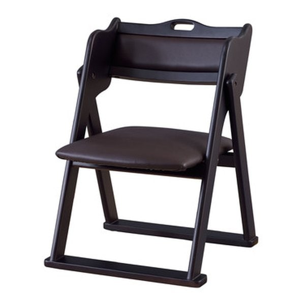 フォールディングチェア ブラック 幅50×奥行き52×高さ66×座面高36cm BC-510BK