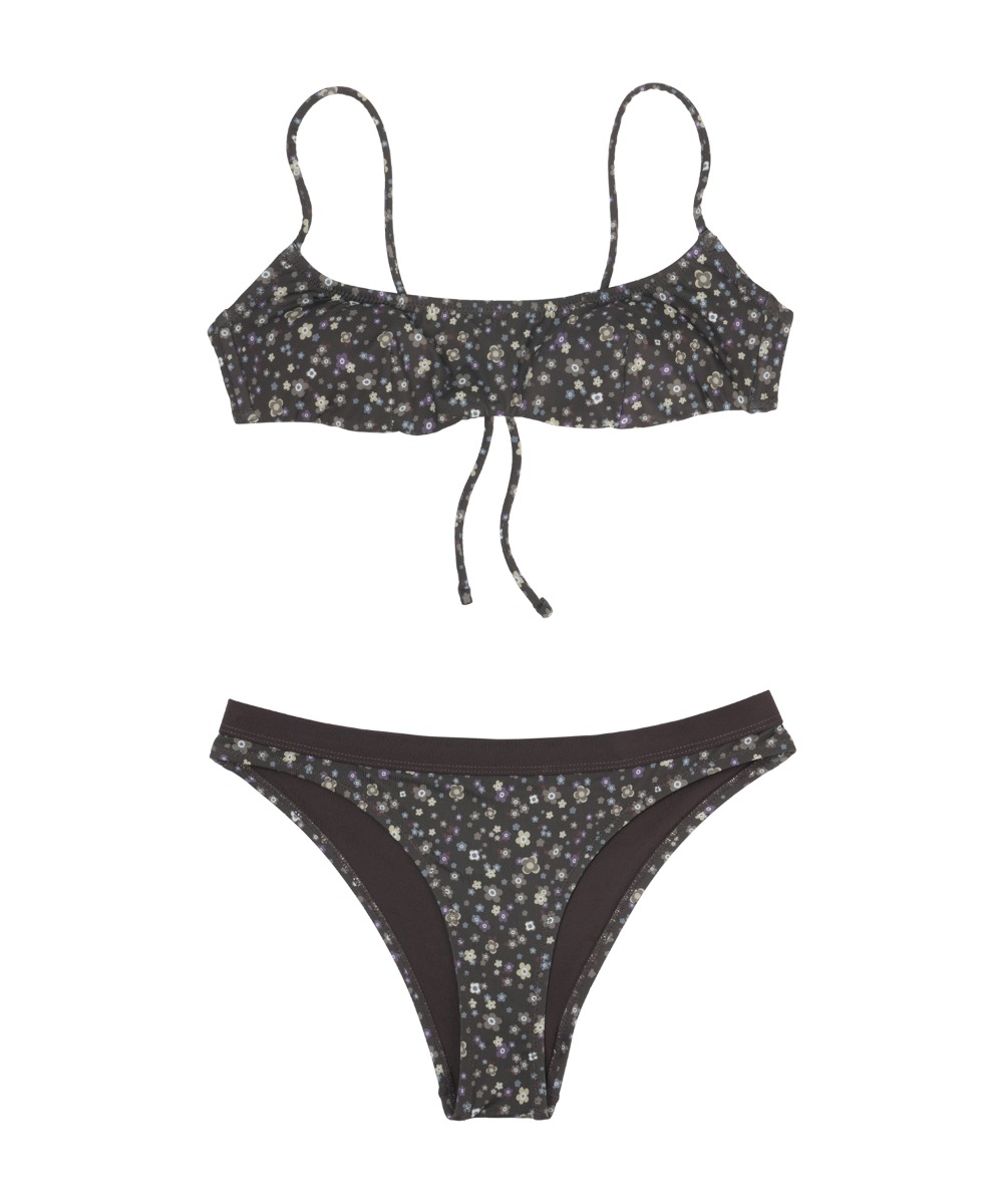 【COYSEIO】26SS MULTI FLORAL BIKINI : BROWN