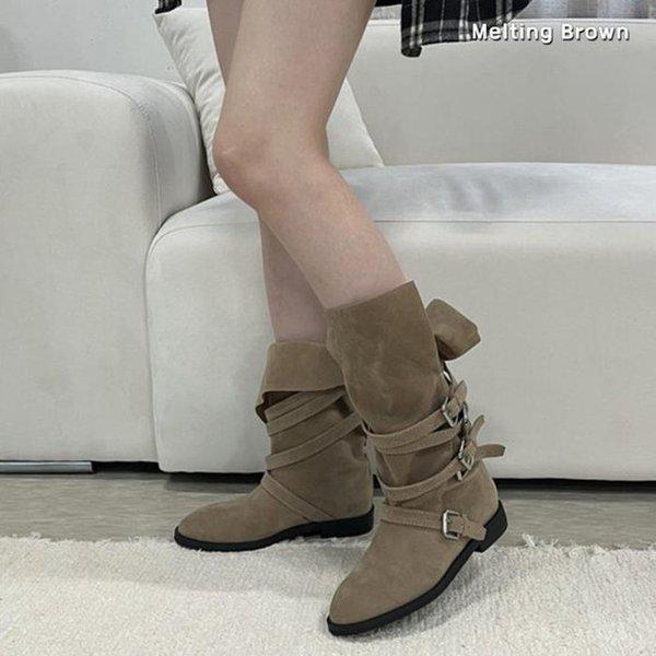 女性用冬ミドルブーツフォールディングブーツ K19