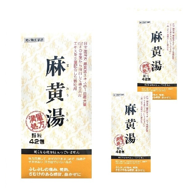 【第2類医薬品】阪本漢法製薬 麻黄湯 顆粒 42包 3個セット 満量処方 漢方 生薬 風邪 寒気 悪寒 頭痛 大容量 マオウトウ 7,695円