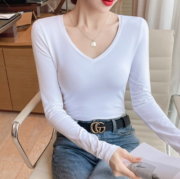 レディース トップス ロンT シンプル カジュアル ラフ メンズライク マニッシュ ボーイッシュ スポーティー オフィス ビジネス OL 通勤 学生 学校 通学 部活 デート お出かけ お泊まり