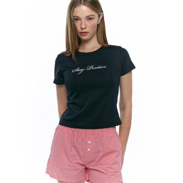 ステイポジティブTシャツ ブラック