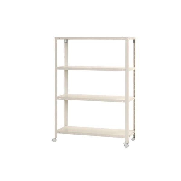 キタジマ 51070046701 NSTR-K467 ホワイト [スマートラック 4段 キャスター付] メーカー直送