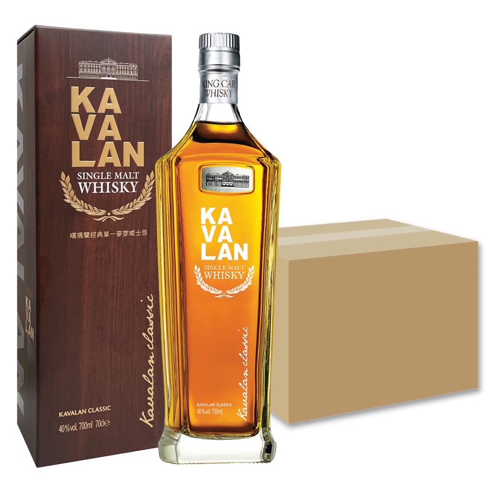 カバラン クラシック 6本 箱売り 700ml / シングルモルトウイスキー ギフトBox入り 台湾ウィスキーの定番 Kavalan Classic Single Malt Whisky
