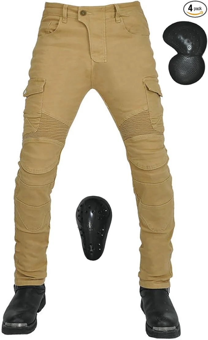 ライディングパンツ メンズ バイク用パンツ プロテクター ライダースパンツ デニム バイクズボン 春夏秋冬 ストレッチ素材 カーゴパンツ