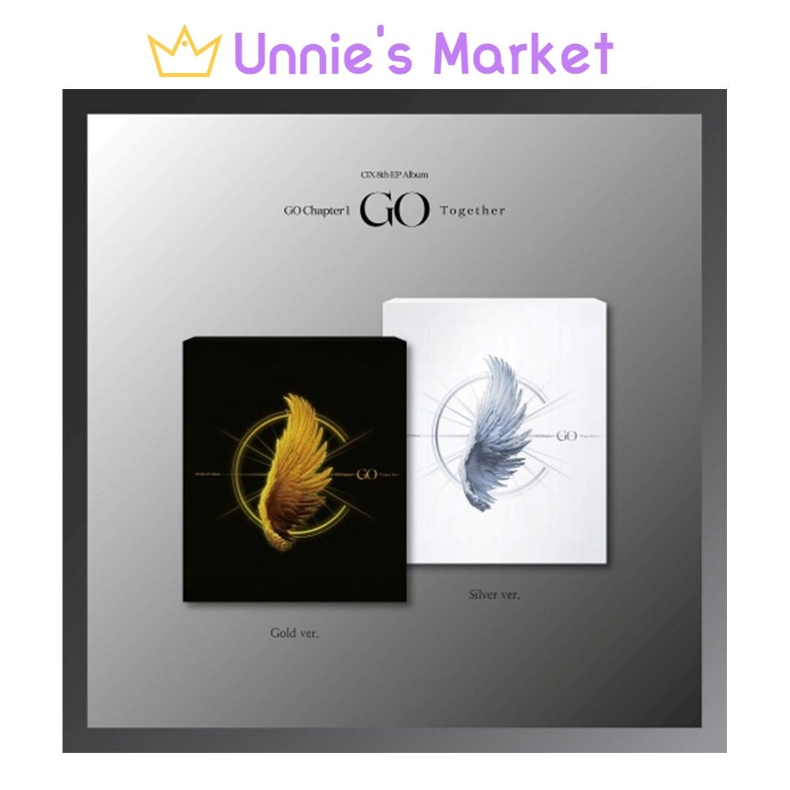 [SET] CIX [GO Chapter 1 GO Together] 8th Mini Album (Gold ver. / Silver ver.)