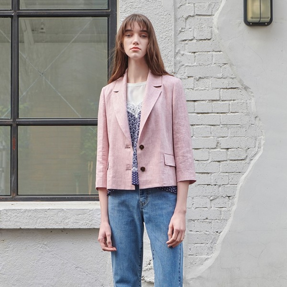 [ニューヨーク訪問] テーラードショートシングルジャケット (VY4JK24)