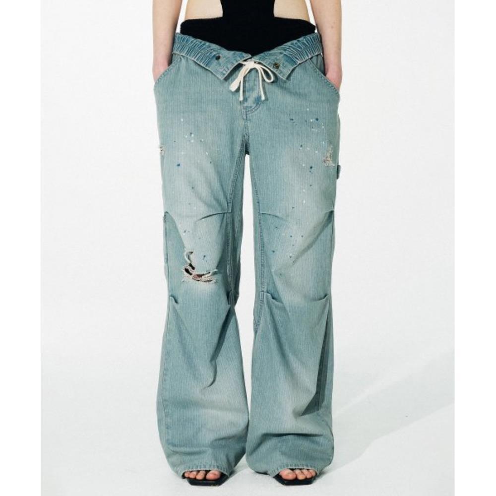 スカルプター Folding Waist Denim Pants Ice Denim SC23S439WH