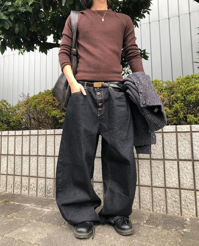 826番カーブドジーンズ カーブドパンツ ワイドジーンズ