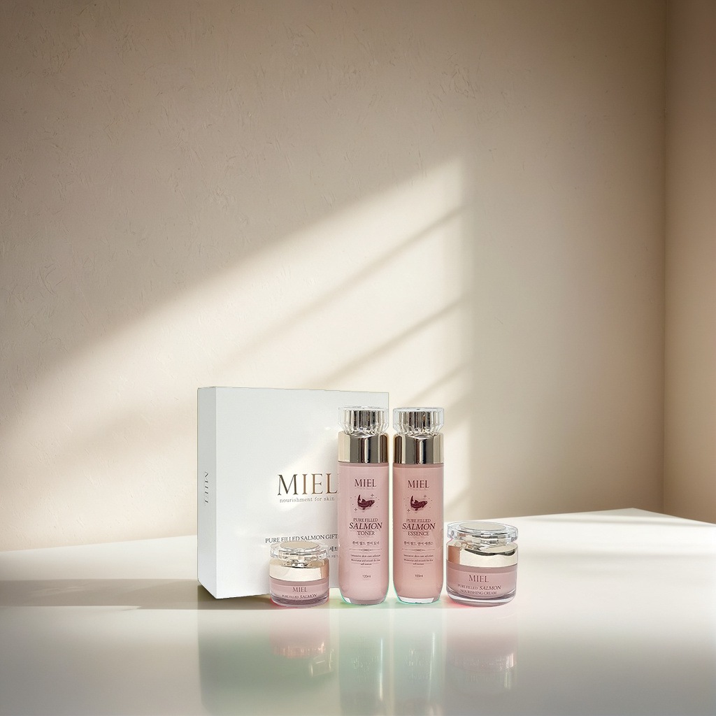 ピュアフィールドイクラエキスPDRN スキンケア4点セット [トナー120ml+エッセンス100ml+クリーム・高保湿50g+アイクリーム・高保湿15g] 高保湿クリーム, 乾燥肌, 肌バリア, しっ