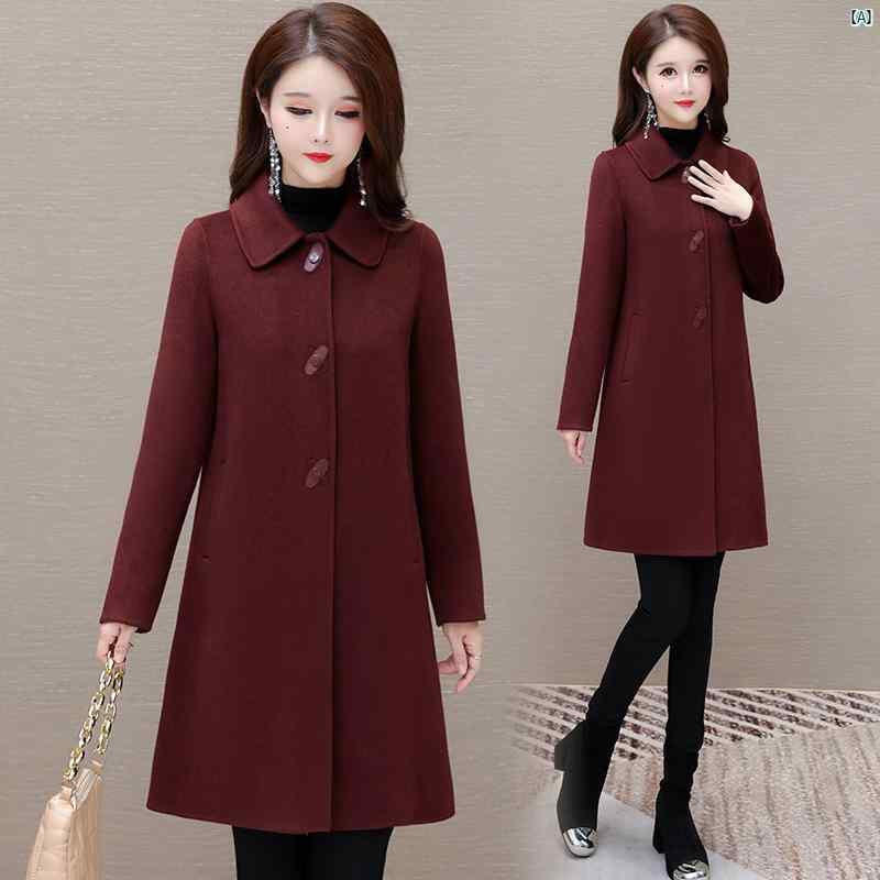 レディース ファッション おしゃれ 海外 ヨーロピアン 海外風 大歳 綺麗 ダブルフェイス ウール コート S 組成 未定 す 13,506円