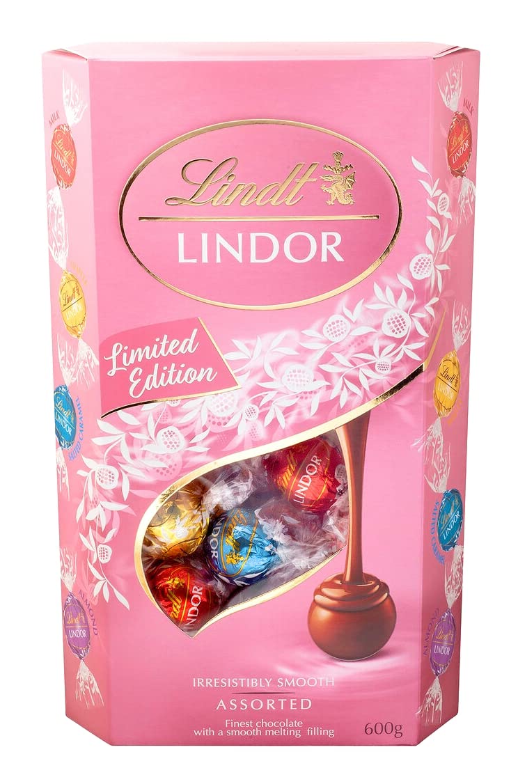リンツ リンドール ピンク アソート リミテッドエディション 大容量600グラム Lindt Lindor Pink Assort 600g