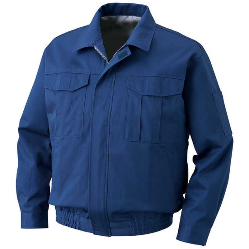 空調服　裏地式綿厚手ワーク ウェアのみ ダークブルー L　KU90600-C14-S3