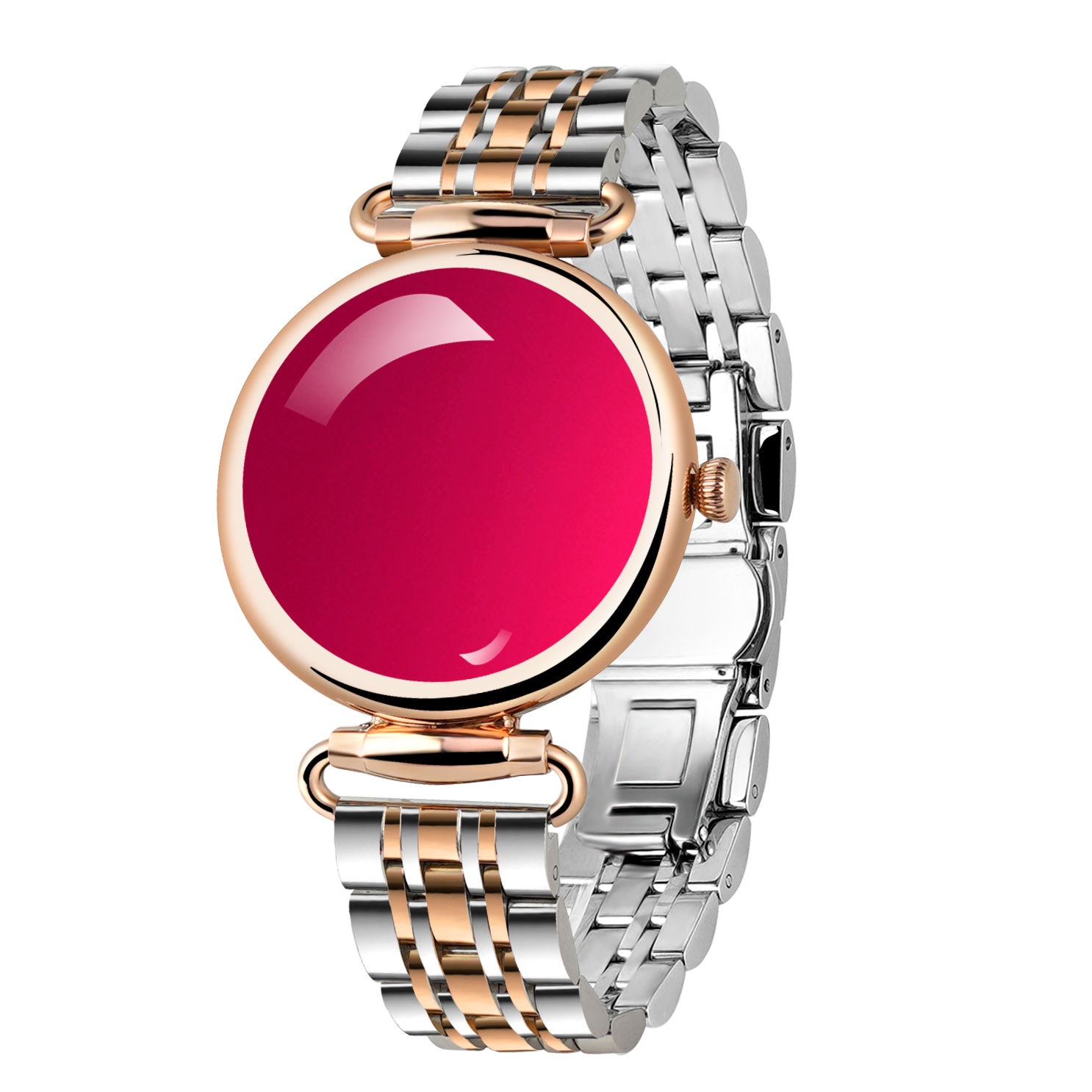 スマートウォッチ 腕時計 Bluetooth5.3 HD大画面 AMOLEDスクリーン 3D宝石鏡面 文字盤自由設定 女性生理管理 睡眠モニター 運動モード メッセージ通知 回転式タッチボタン 音楽再