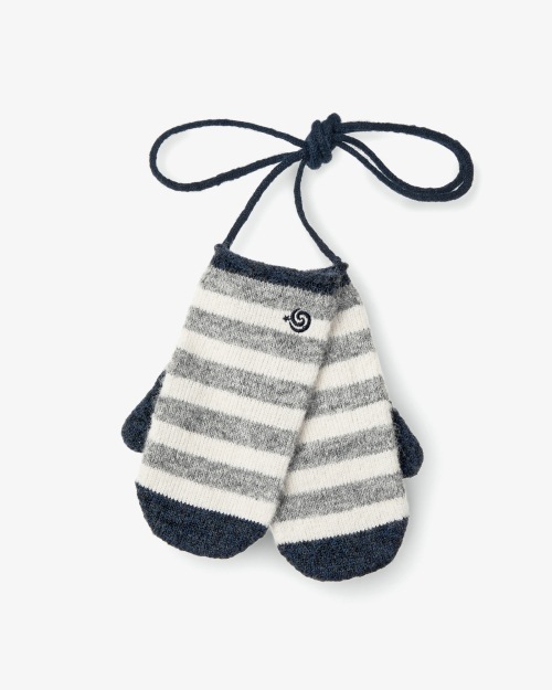 【AEAE】 STRIPE MITTEN GLOVES [GREY] 手袋 正規品