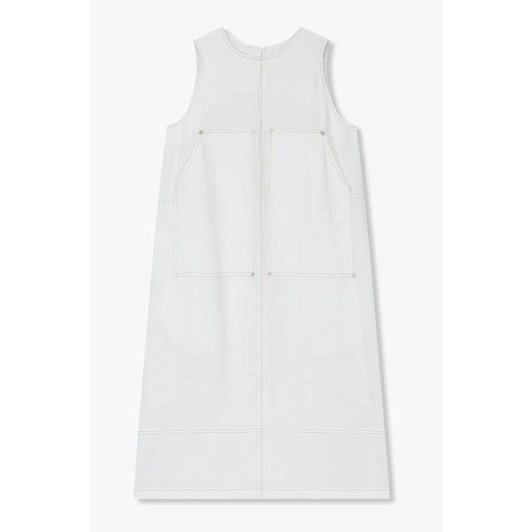 ステッチポイント スリーブレス リネンワンピース 9105241173001 14,257円