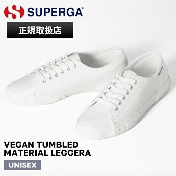 スニーカー メンズ・レディース VEGAN TUMBLED MATERIAL LEGGERA ローカット ホワイト 5S1138LW 900 ブランド [正規取扱店]