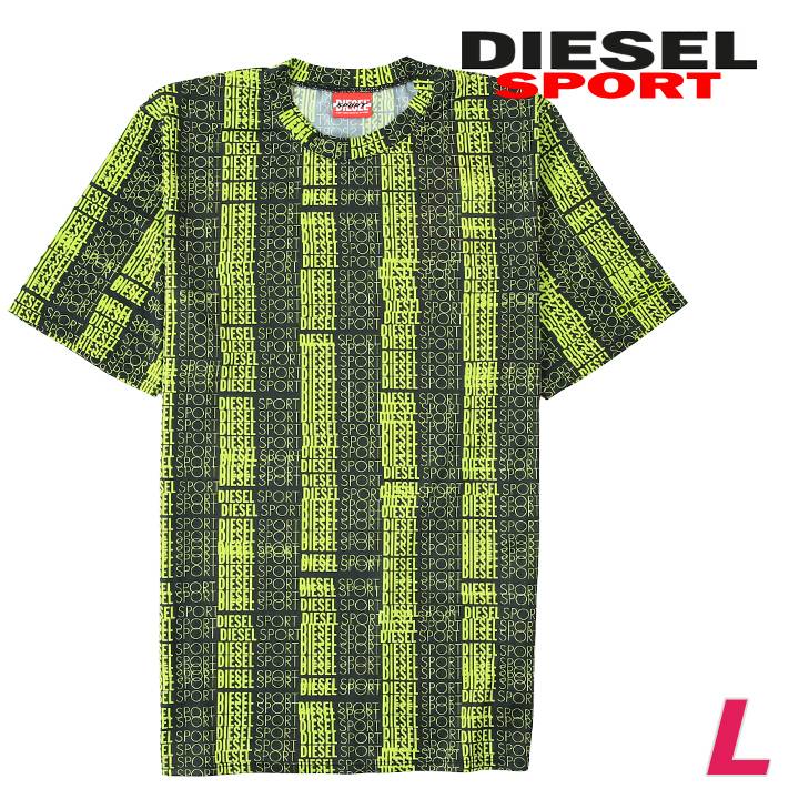 半袖Tシャツ カットソー メンズ AMTEE-LANDON-HT27 総柄ロゴプリント 吸汗速乾 die-m-t-g4-569