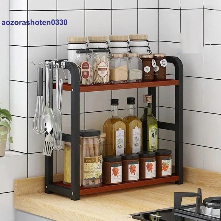 キッチン 収納 調味料ラック 調味料入れ スパイスラック キッチンスタンド タワー キッチンラック 調理台 収納棚 キッチンカウンターラック