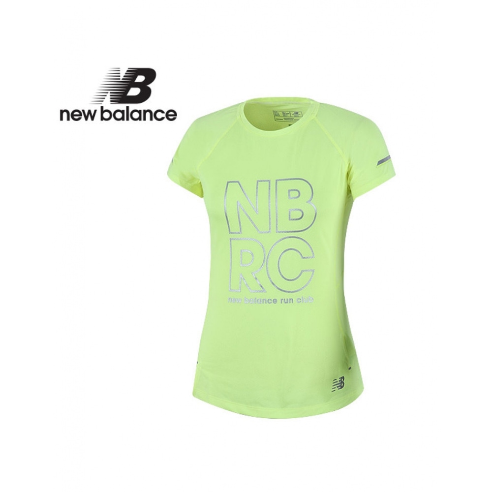 ニューバランス女性用アイス 2.0 ショートスリーブ T シャツ (NBNE836622_イエロー) _イエロー