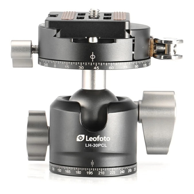 Leofoto(レオフォト) LH-30PCL 自由雲台［3/8,1/4インチ対応ボール径30mmレバータイプダブルパンニングプレートNP-60付属アルカスイス互換］