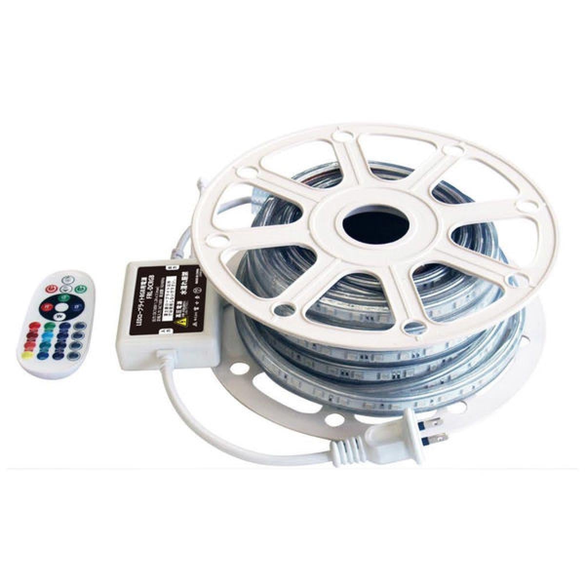 富士倉 RGB ロープライト 電源付 FRL-RGB10M 片面RGB発光 点滅 点灯 フェード