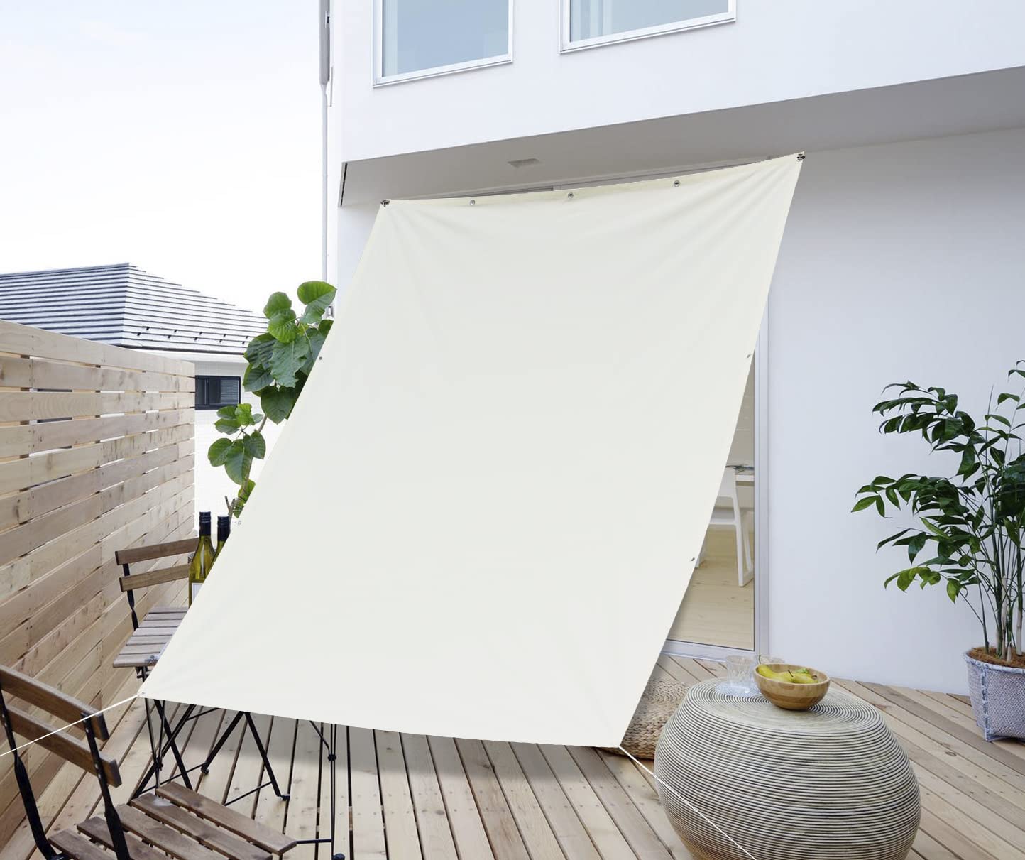 Cool Time(クールタイム) （200×300cm）日除け シェード オーニング 撥水 ポリエステル アイボリー