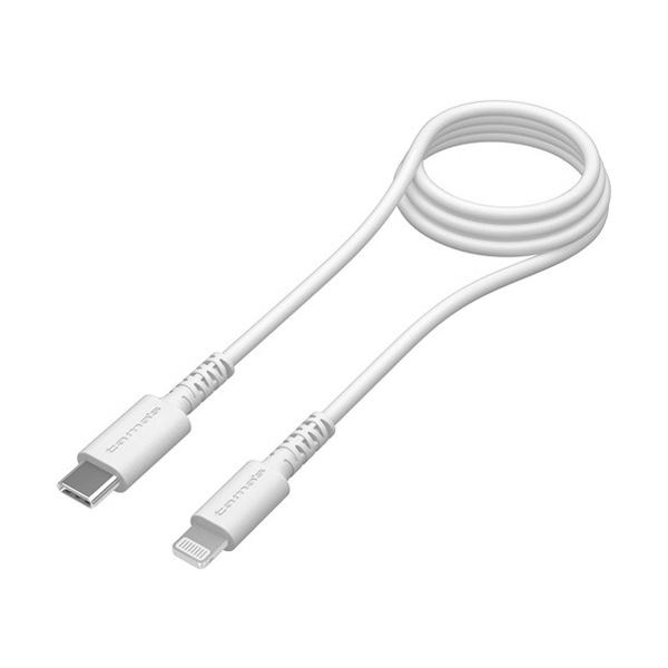 （まとめ） 多摩電子工業USB Type-C to Lightningケーブル ホワイト 1.0m TH212LC10W 1本 [x3セット]