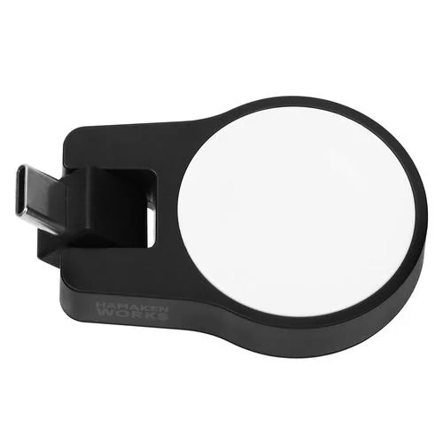 ハマケンワークス HWL-MCBK ［Apple正規認証品］Apple Watch ワイヤレス充電アダプタ180可動式Type-C ブラック