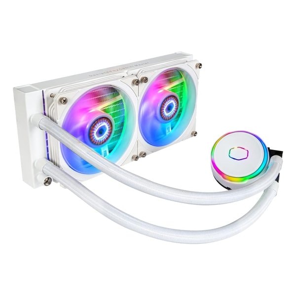 クーラーマスター MasterLiquid PL240 Flux White Edition 水冷CPUクーラー MLY-D24M-A23PZ-RW