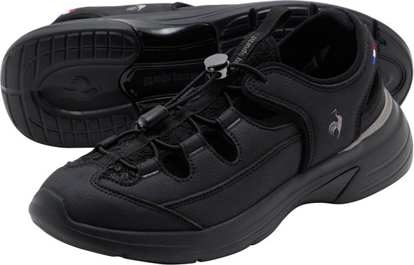 Le coq sportif ルコックスポルティフ LCS ロレーヌ SS 消臭 軽量 LU6SSN21LZ-BKBK サンダル シューズ レディース 芳根京子着用