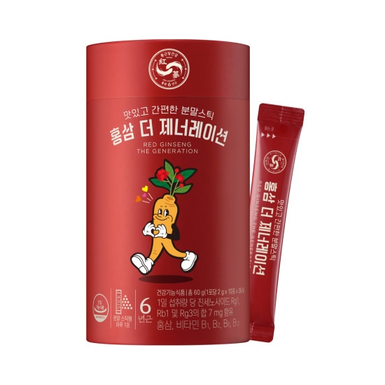 ジョングンダン紅参ザジェネレーション韓国産6年根紅参パウダー30P