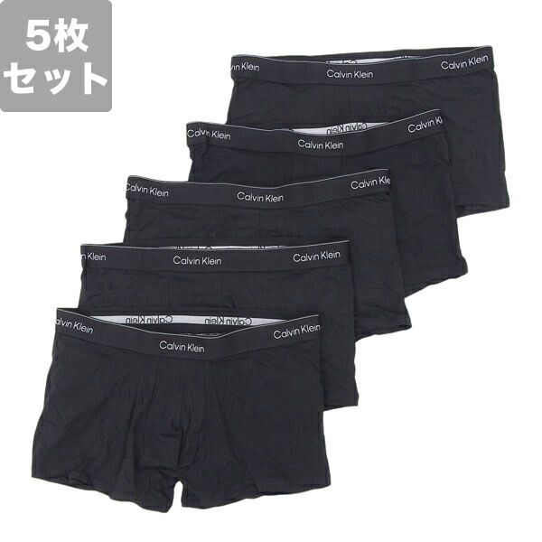 カルバンクライン ボクサーパンツ 下着 アンダーウェア 5枚セット メンズ XL ブラック Icon Cotton Stretch 5 Pack Trunks NB4393BKBKXL CALVIN