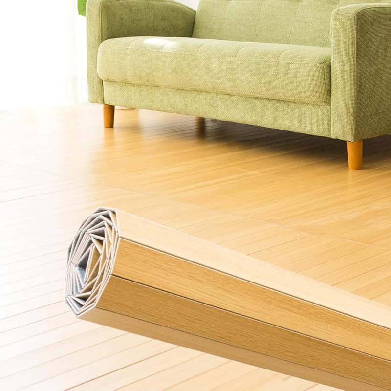 即納：アイリスプラザ カーペット ラグ 置くだけ ナチュラル 4.5畳 江戸間 WDFK-4.5-EDO 幅260×奥行き260×厚み0.4cm 賃貸OK