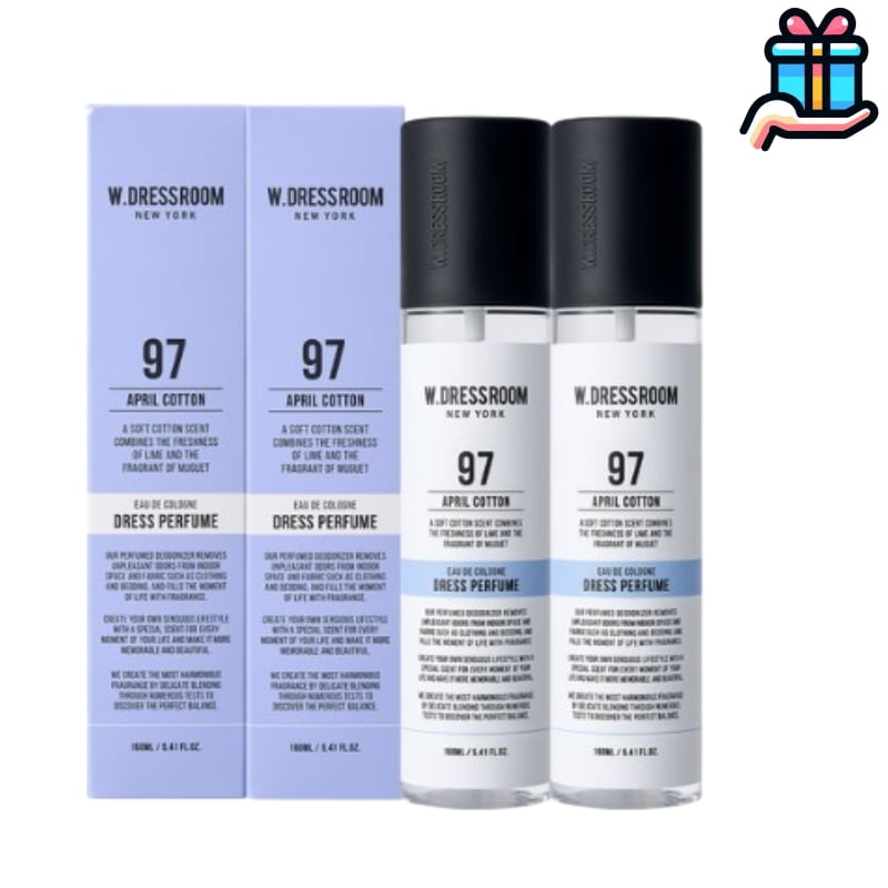 [大容量企画商品1+1]No97 エイプリル コットンドレス パフューム 160ml*160/繊維香水 韓国消臭 香り 霧噴射 持続力 UP サイズ UP ソファーカーテン 繊維