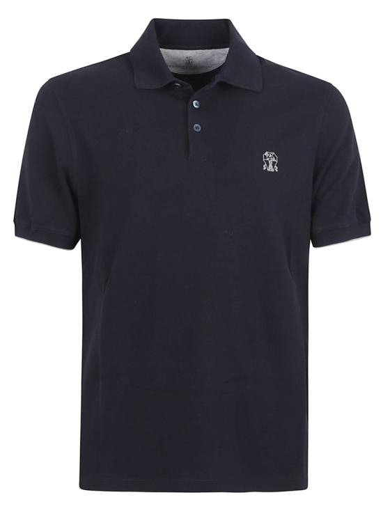 BRUNELLO CUCINELLI Men Polo Shirts ME8548788 CD361 Black