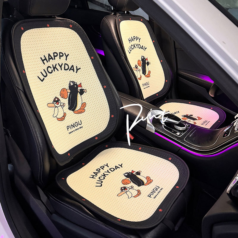 ペンギンクッション2個快適な車用クッションオールシーズンユニバーサルかわいい漫画のワンピースサマークッション車用クッション