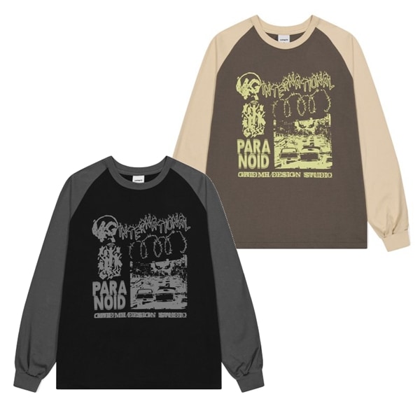 23FW インターナショナル ラグランLS 長袖Tシャツ (MG2DFMT561A)男女共用