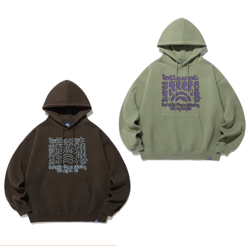 23FW Sunrise Stamp Hoodie(IK2DFMM415A) Brown Khaki